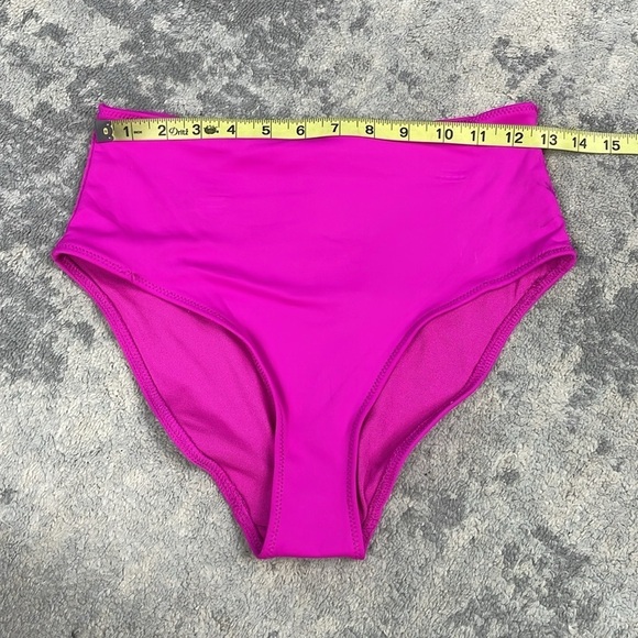 NWT Good American Good Compression Neon Fuchsia Pink Scuba Bikini Brief Sz 2 - Picture 4 of 10